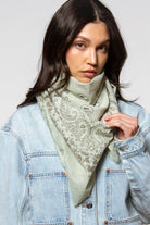 swatch_Light Green cotton bandana scarf