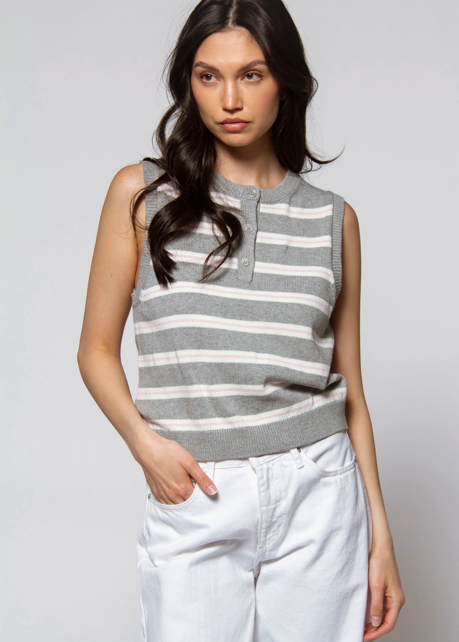 swatch_Grey combo stitches and stripes jenna knit vest