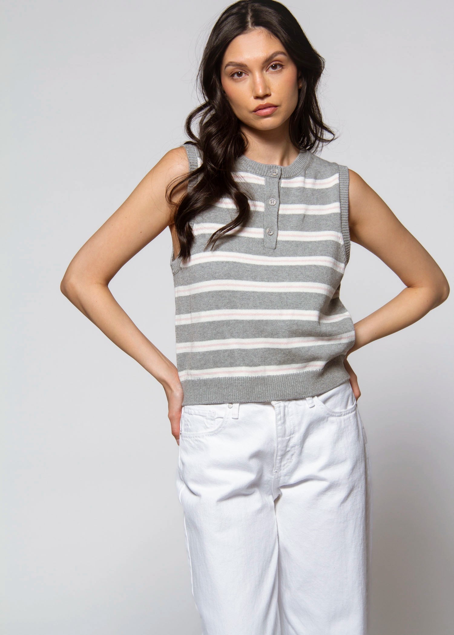 swatch_Grey combo stitches and stripes jenna knit vest