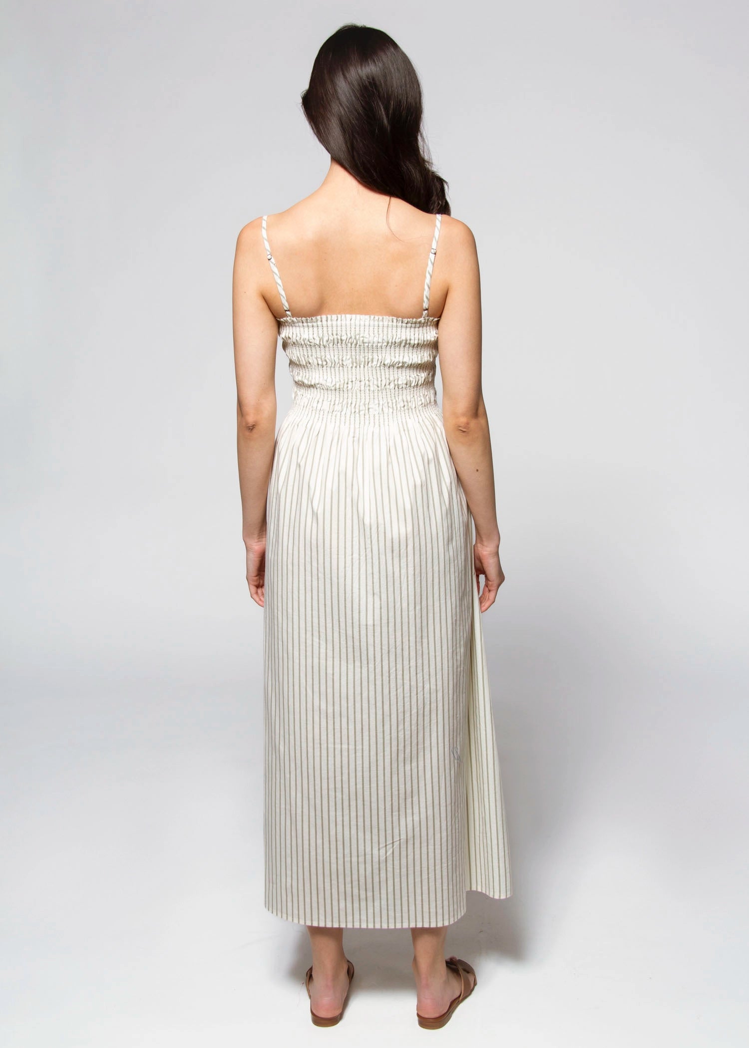 swatch_Sage Stripe pistola bianca midi dress