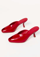 swatch_Red Leather l'idea peep toe sandal