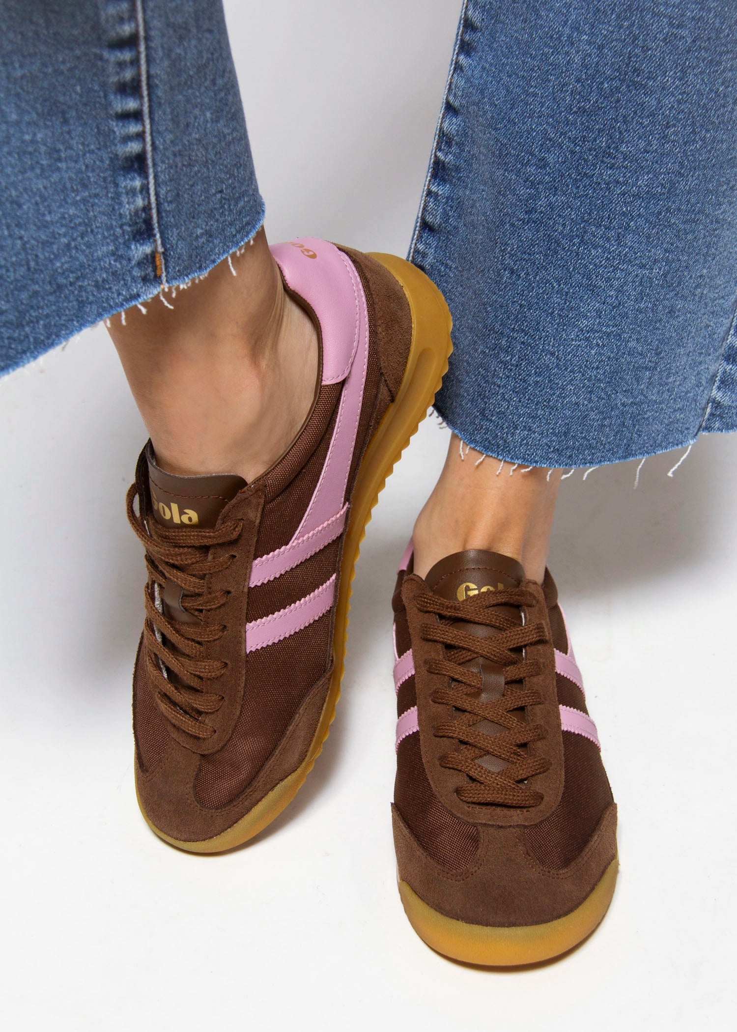 swatch_Dark Brown/Candy tornado sneaker shoes gola
