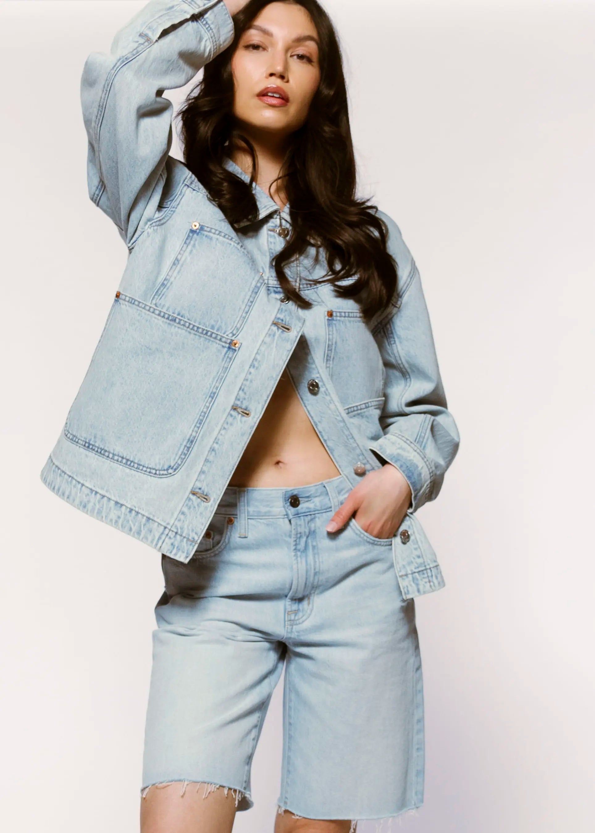 swatch_Light Blue pistola nolan cut off denim shorts