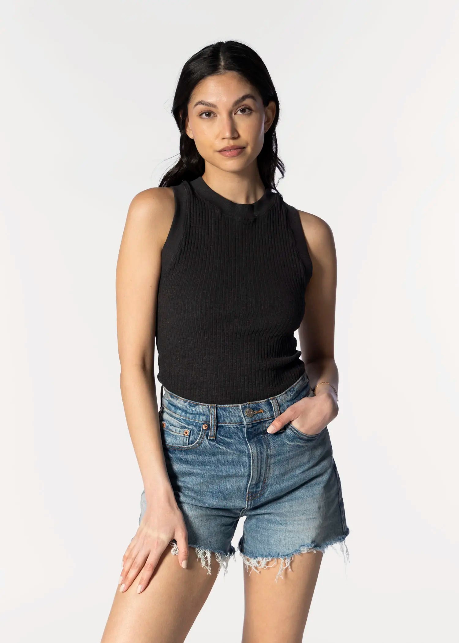 swatch_black player racerback tank apparel