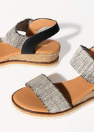 swatch_black/beige neveah wedge sandal espadrilles