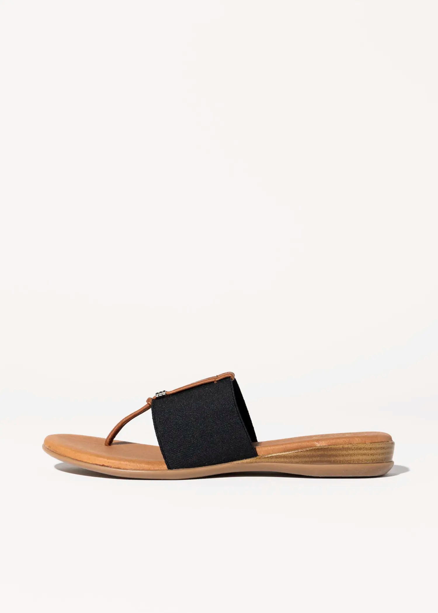 swatch_black nice slide sandal flat sandals