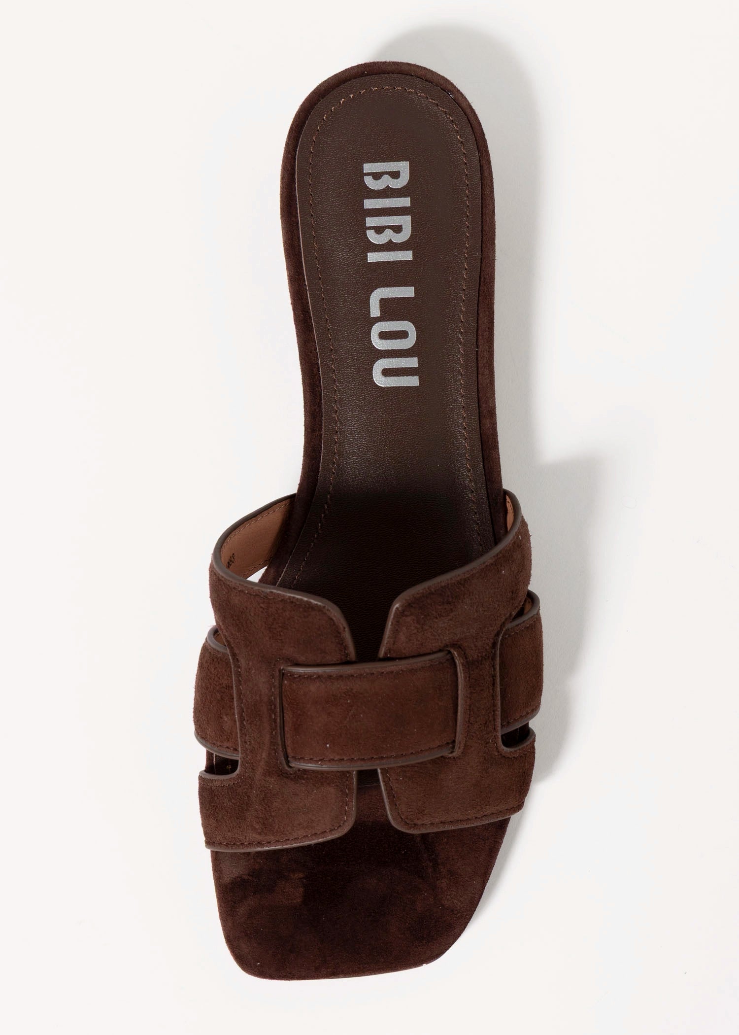 swatch_Dark Brown Suede bibi lou holly flat sandal