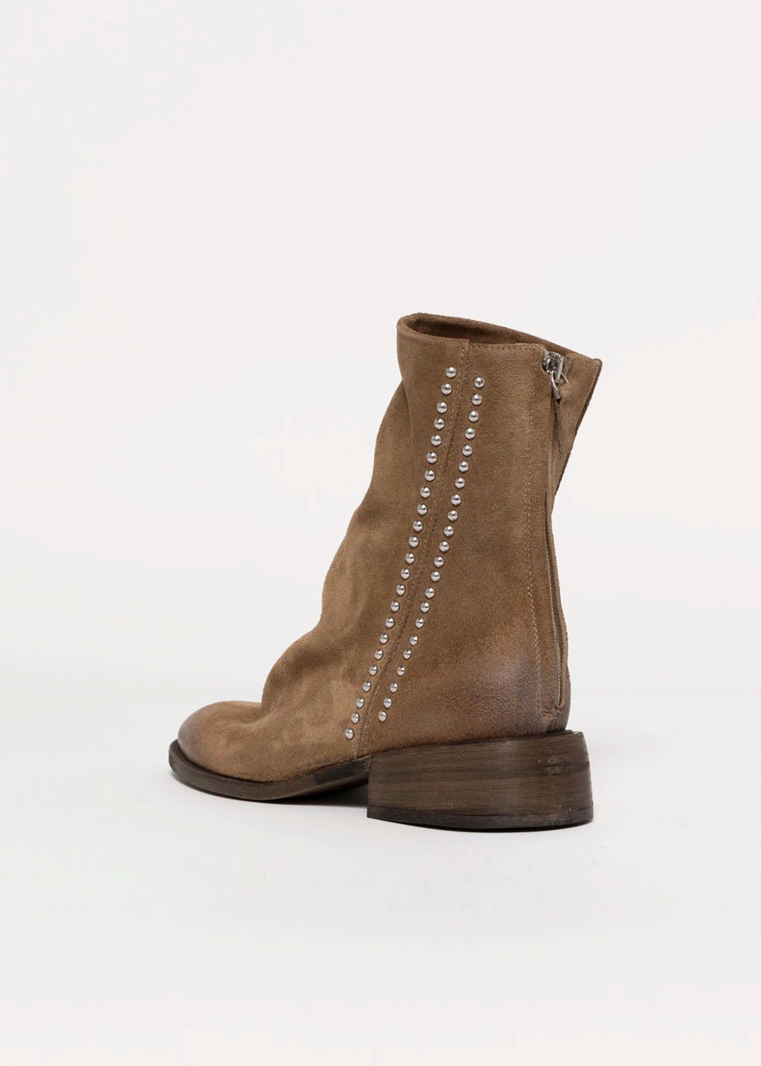 swatch_Tobacco Suede l'idea ruched ankle boot