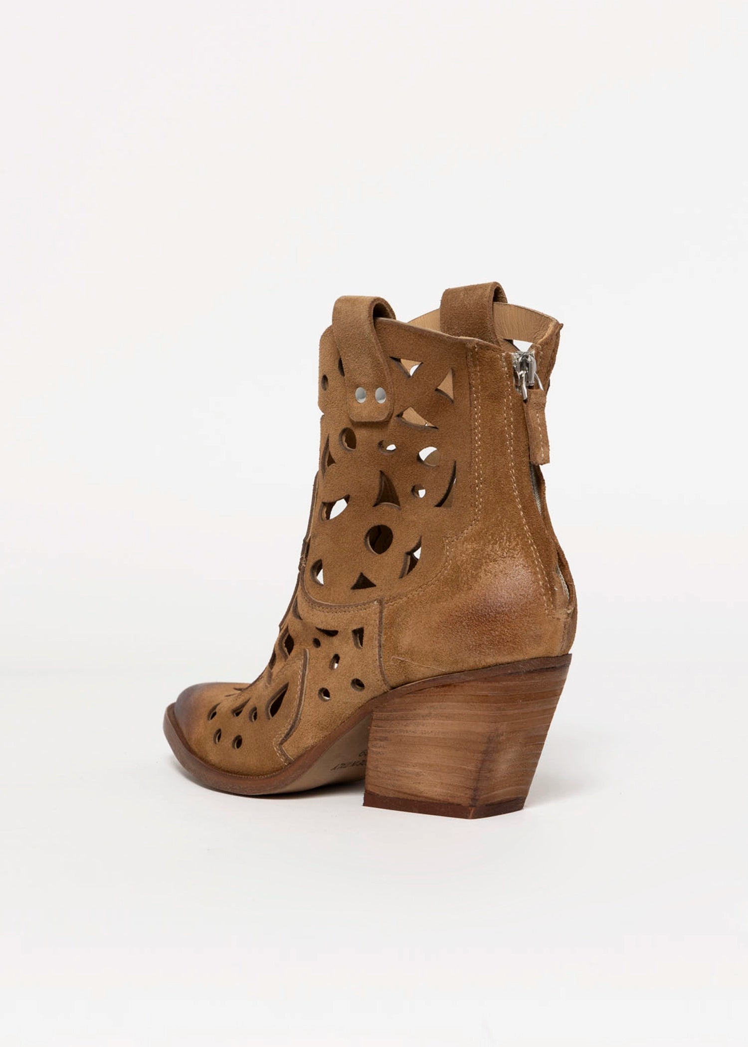 swatch_Cuoio Suede l'idea cutout western boot