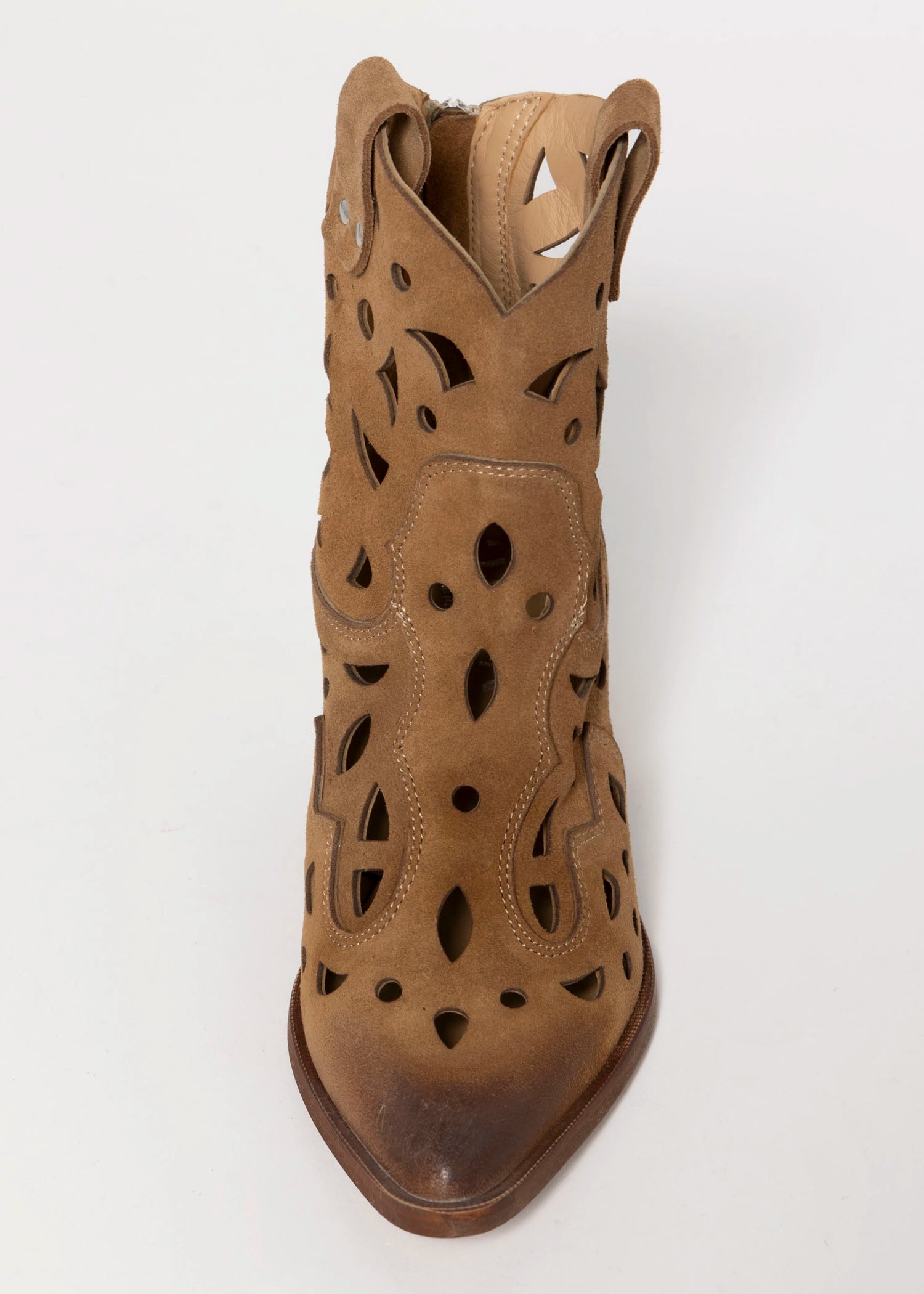 swatch_Cuoio Suede l'idea cutout western boot