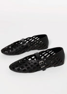 swatch_Black Leather l'idea cutout leather mary jane