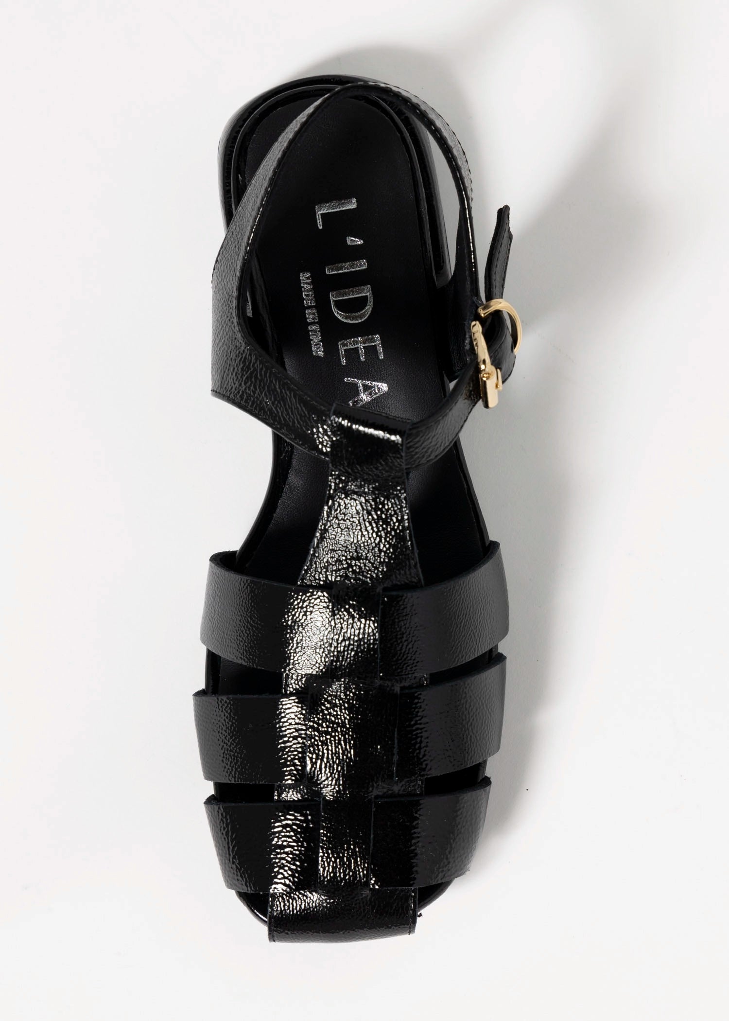 swatch_Black Patent l'idea flat fisherman sandal