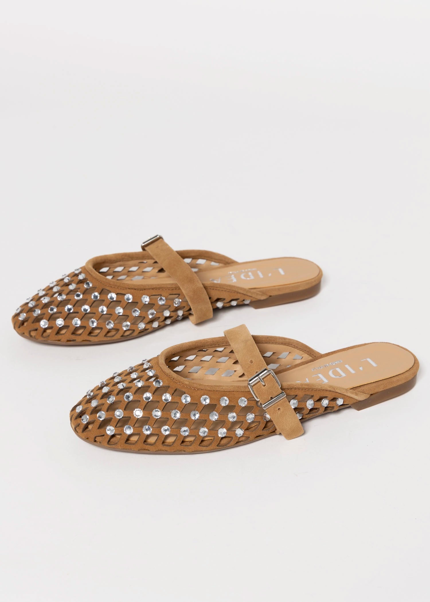 swatch_Camel Suede l'idea cutout mary jane mule