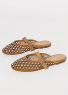 swatch_Camel Suede l'idea cutout mary jane mule
