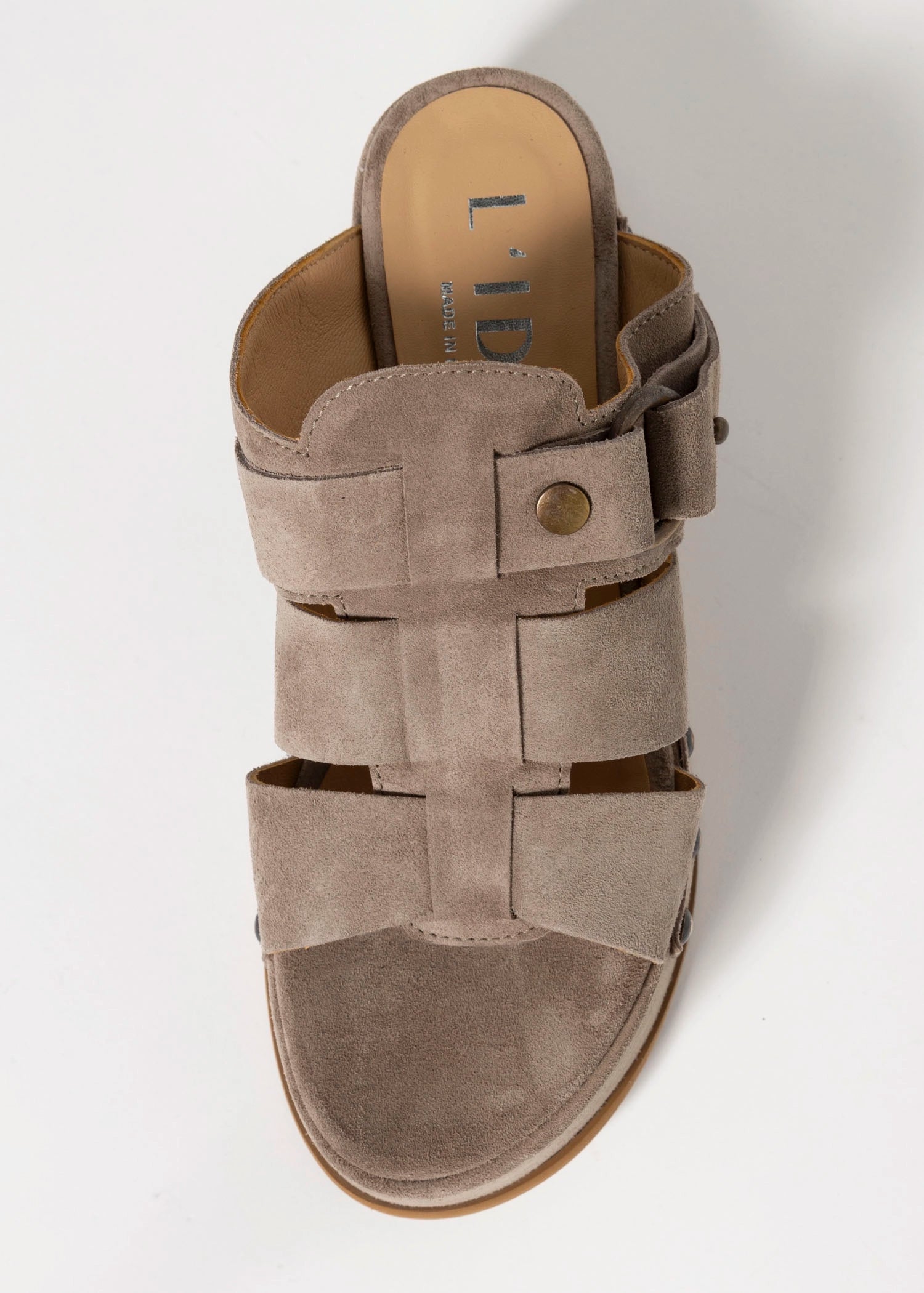 swatch_Taupe Suede l'idea platform fisherman sandal