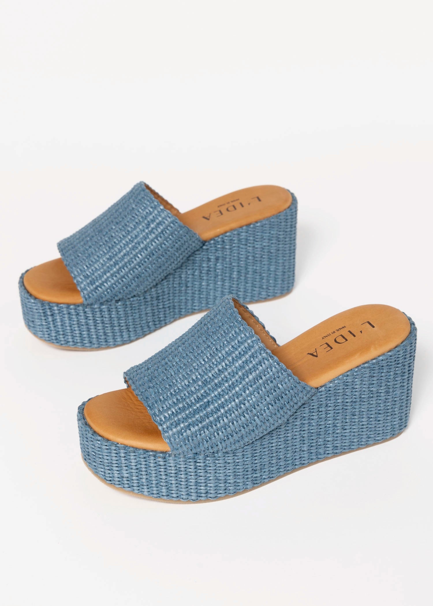 swatch_Light Blue l'idea raffia platform wedge sandals