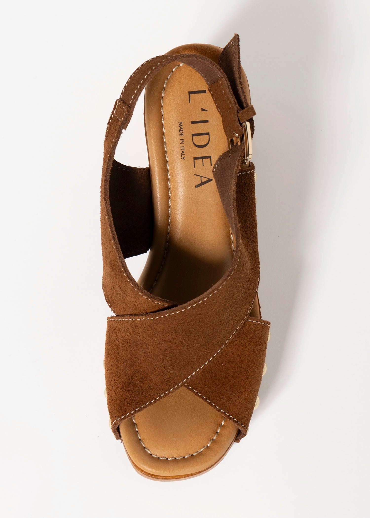 swatch_Tan Suede l'idea slingback clog sandal