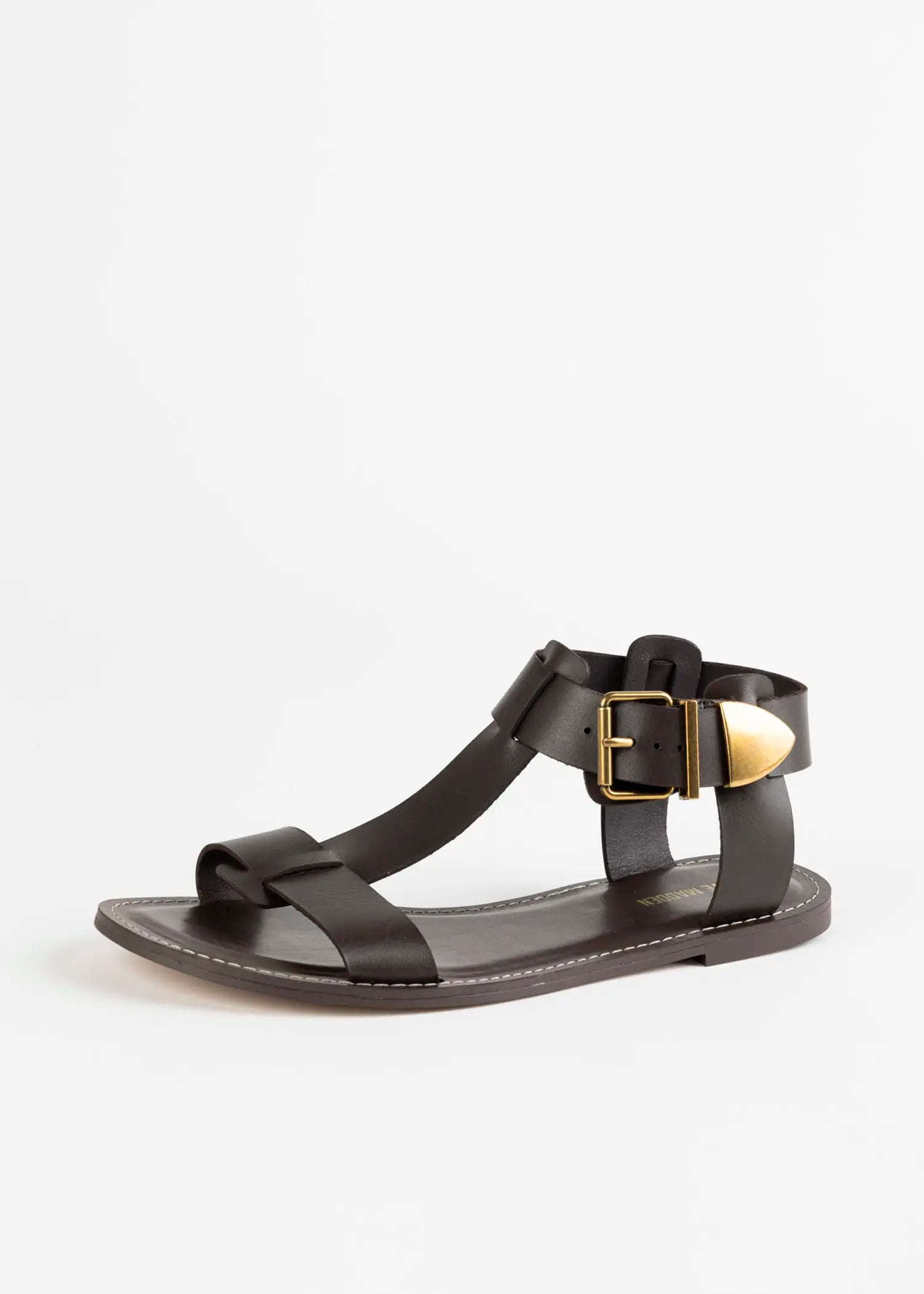 swatch_dark brown brazinn leather sandal flat sandals