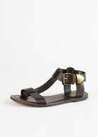 swatch_dark brown brazinn leather sandal flat sandals