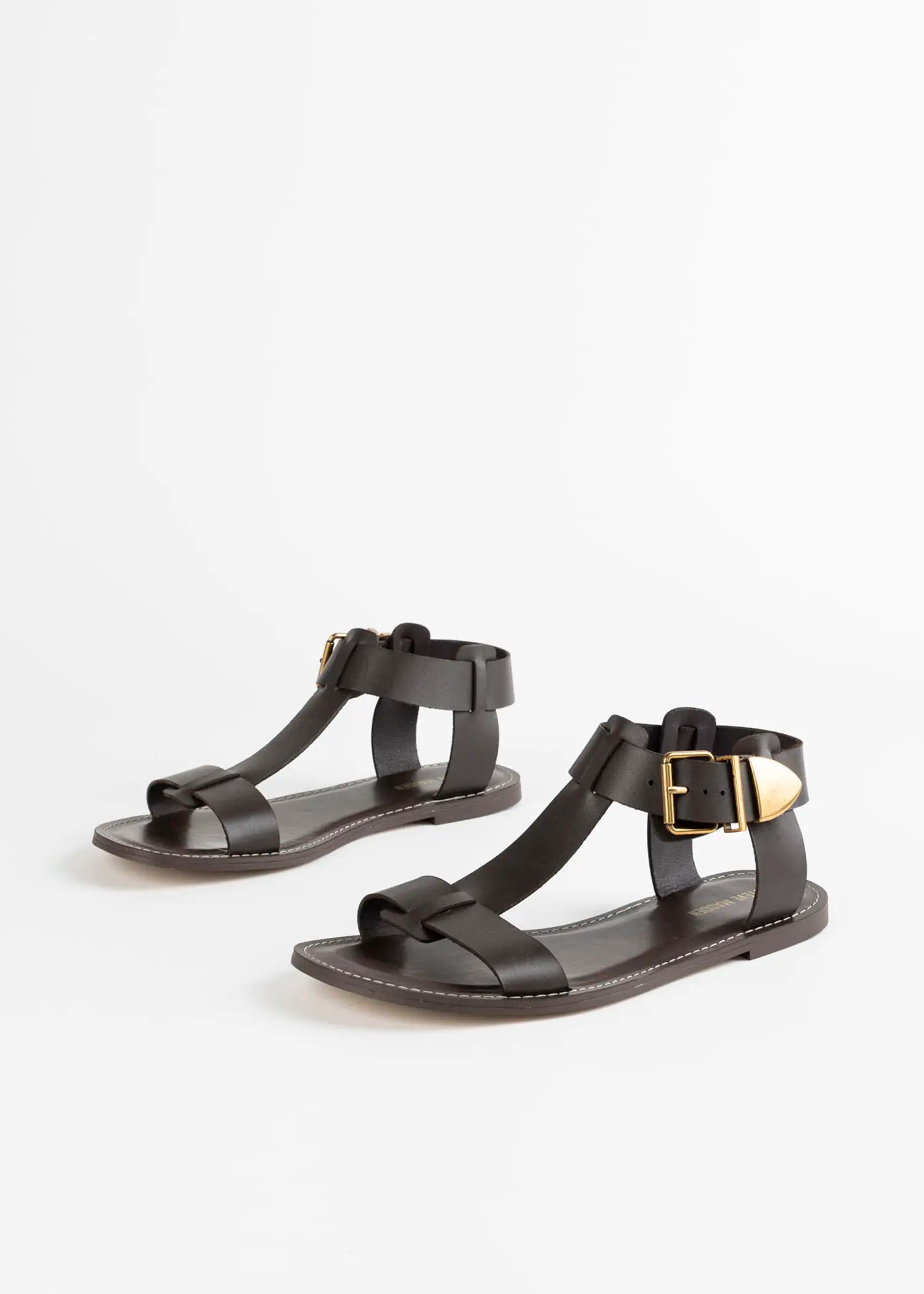 swatch_dark brown brazinn leather sandal flat sandals
