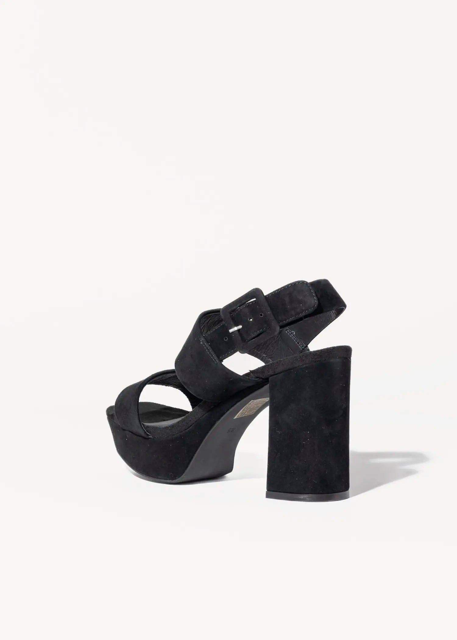 swatch_black suede ammaly platform sandal heeled sandals