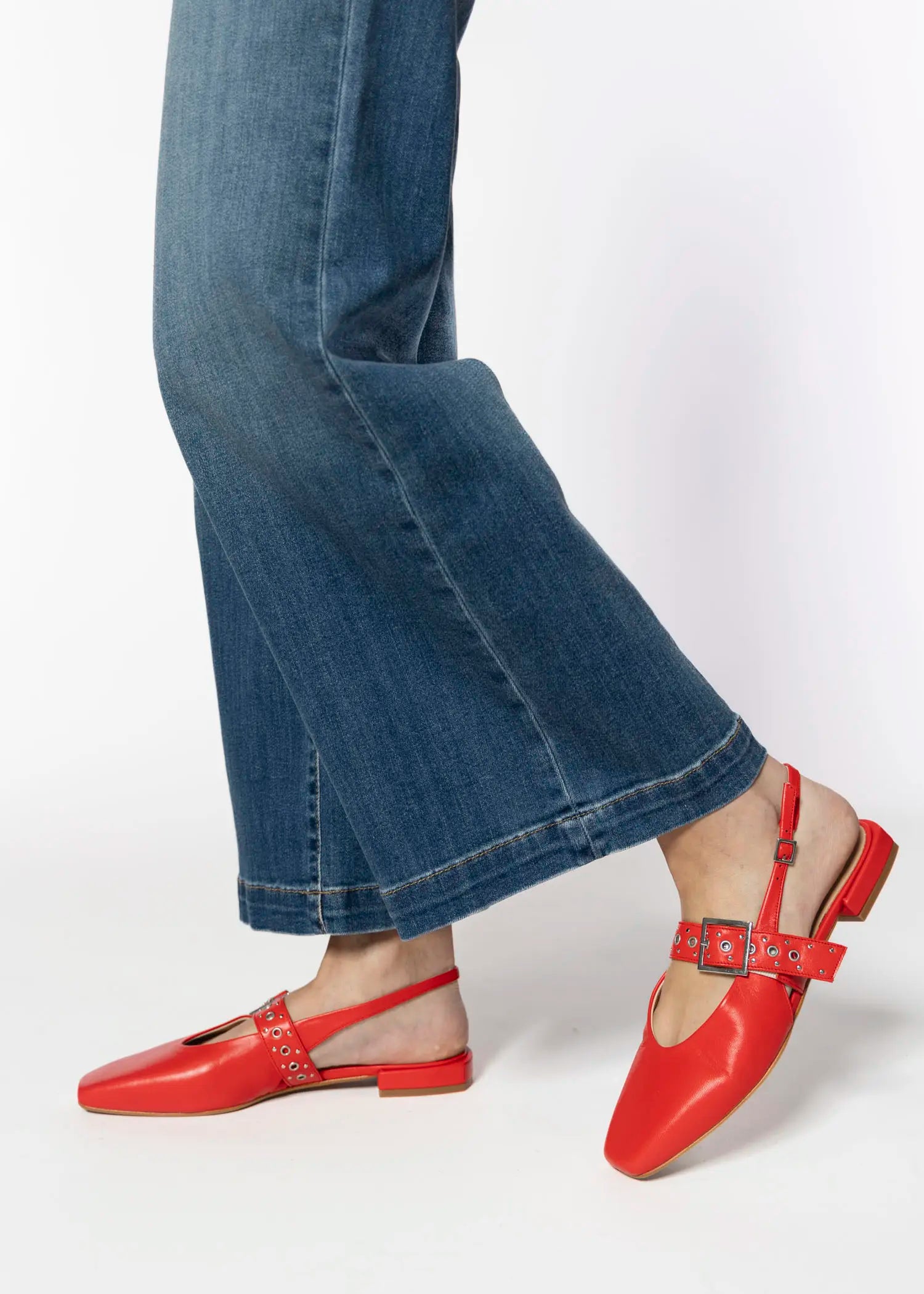 swatch_cherry leather pearl slingback maryjane flat shoes