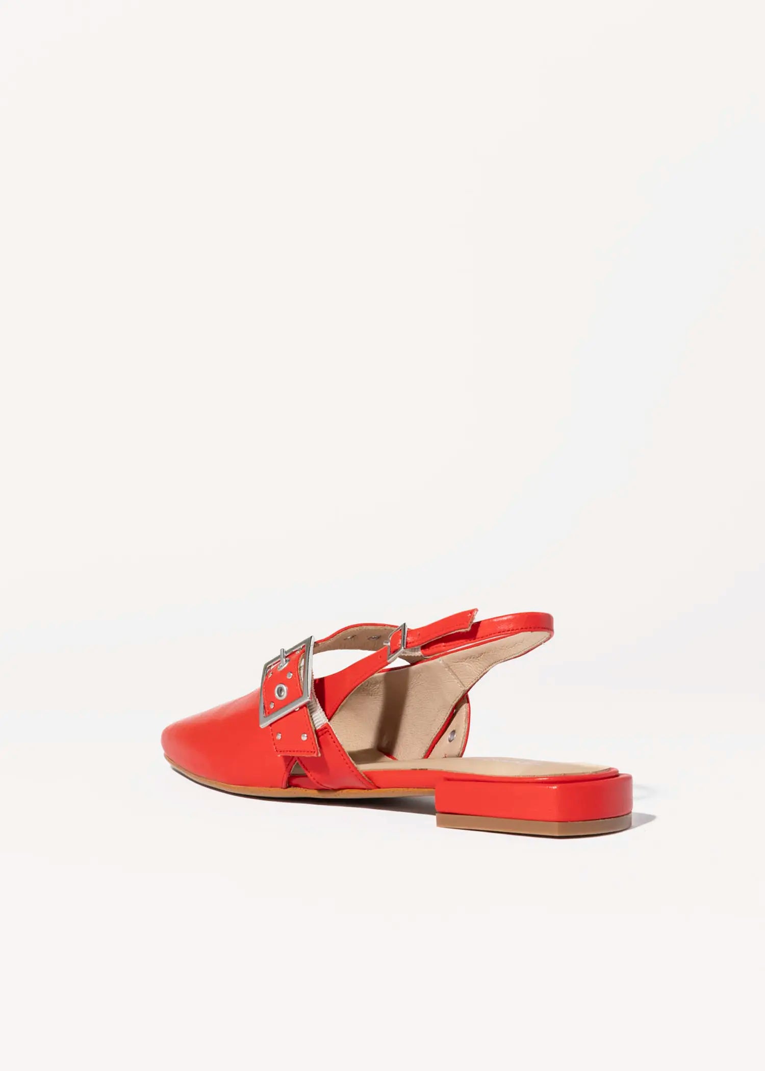 swatch_cherry leather pearl slingback maryjane flat shoes