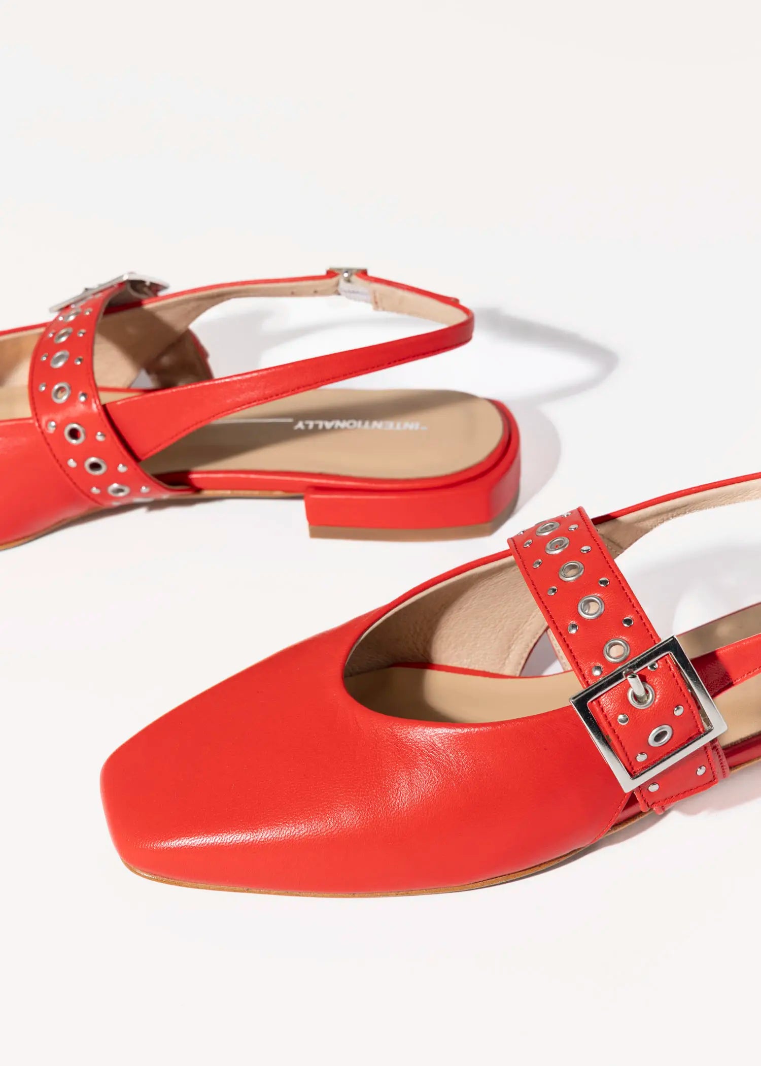 swatch_cherry leather pearl slingback maryjane flat shoes
