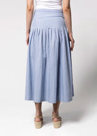 swatch_Blue drop waist midi skirt