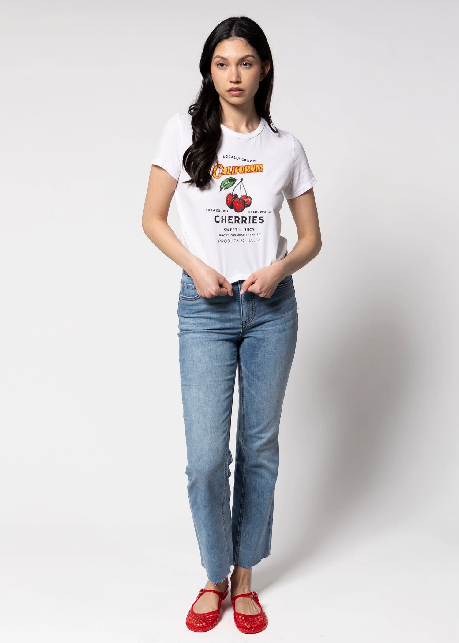 swatch_White sunny somewhere cherries tiny tee