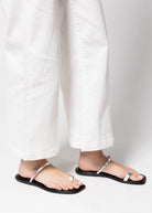 swatch_Silver l'idea two ring sandal