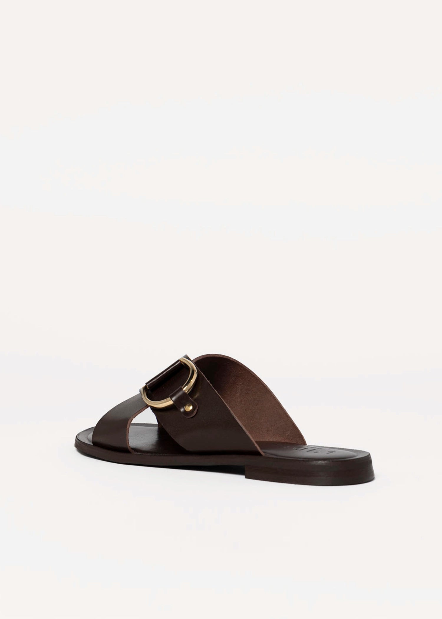 swatch_Brown Leather l'idea crossband flat sandal