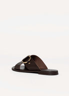 swatch_Brown Leather l'idea crossband flat sandal