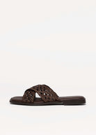 swatch_Chocolate Leather kmb woven leather sandal