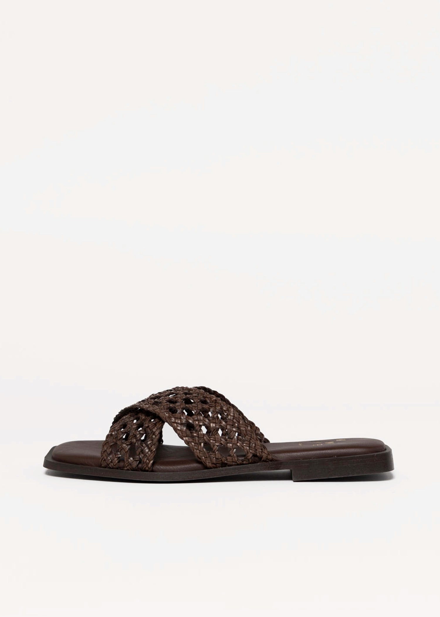 swatch_Chocolate Leather kmb woven leather sandal