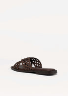 swatch_Chocolate Leather kmb woven leather sandal