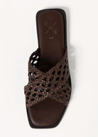 swatch_Chocolate Leather kmb woven leather sandal