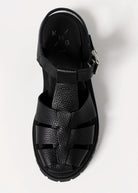 swatch_Black Leather kmb cala fisherman sandal