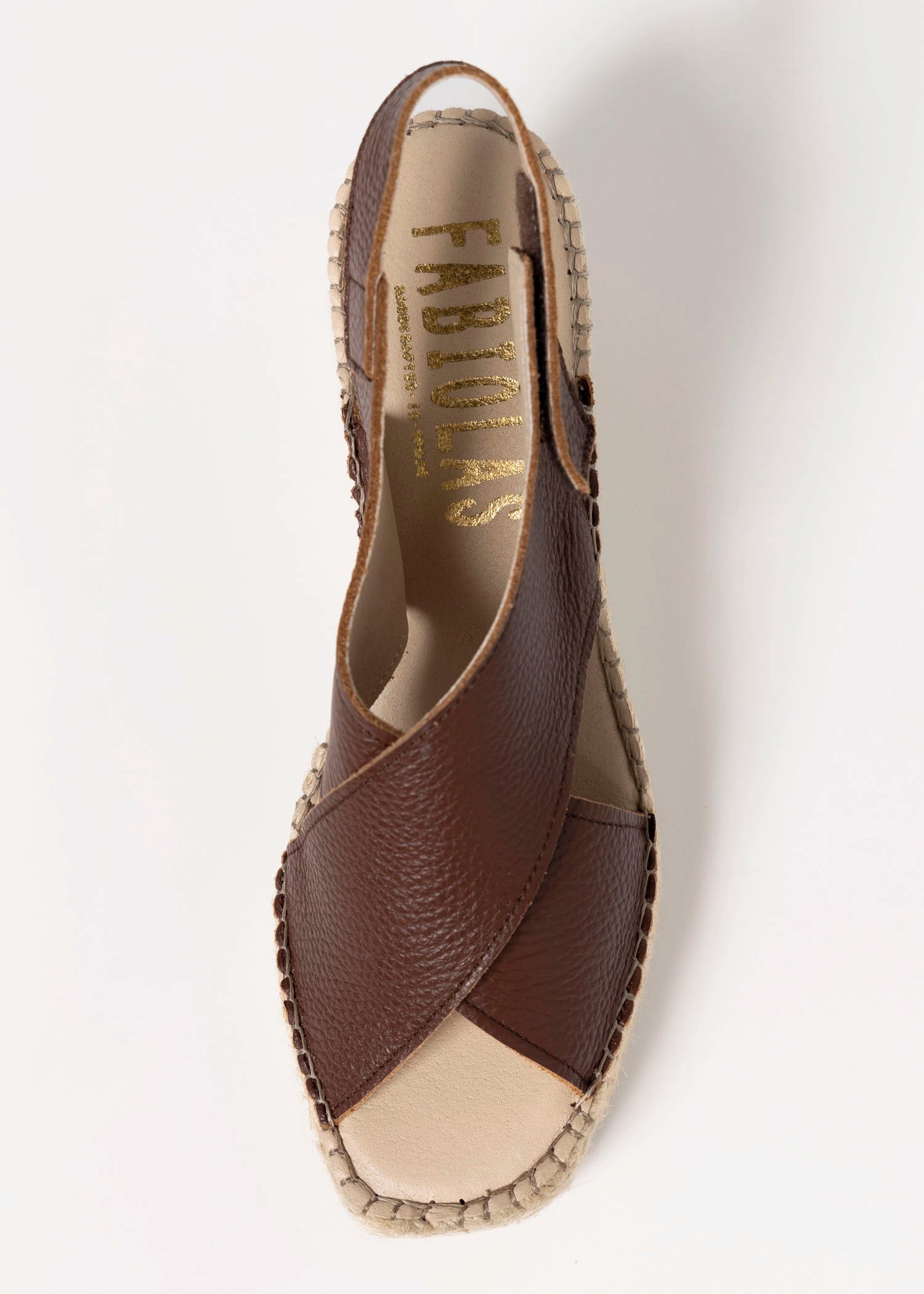 swatch_Brown Leather fabiolas eos espadrille wedge sandals