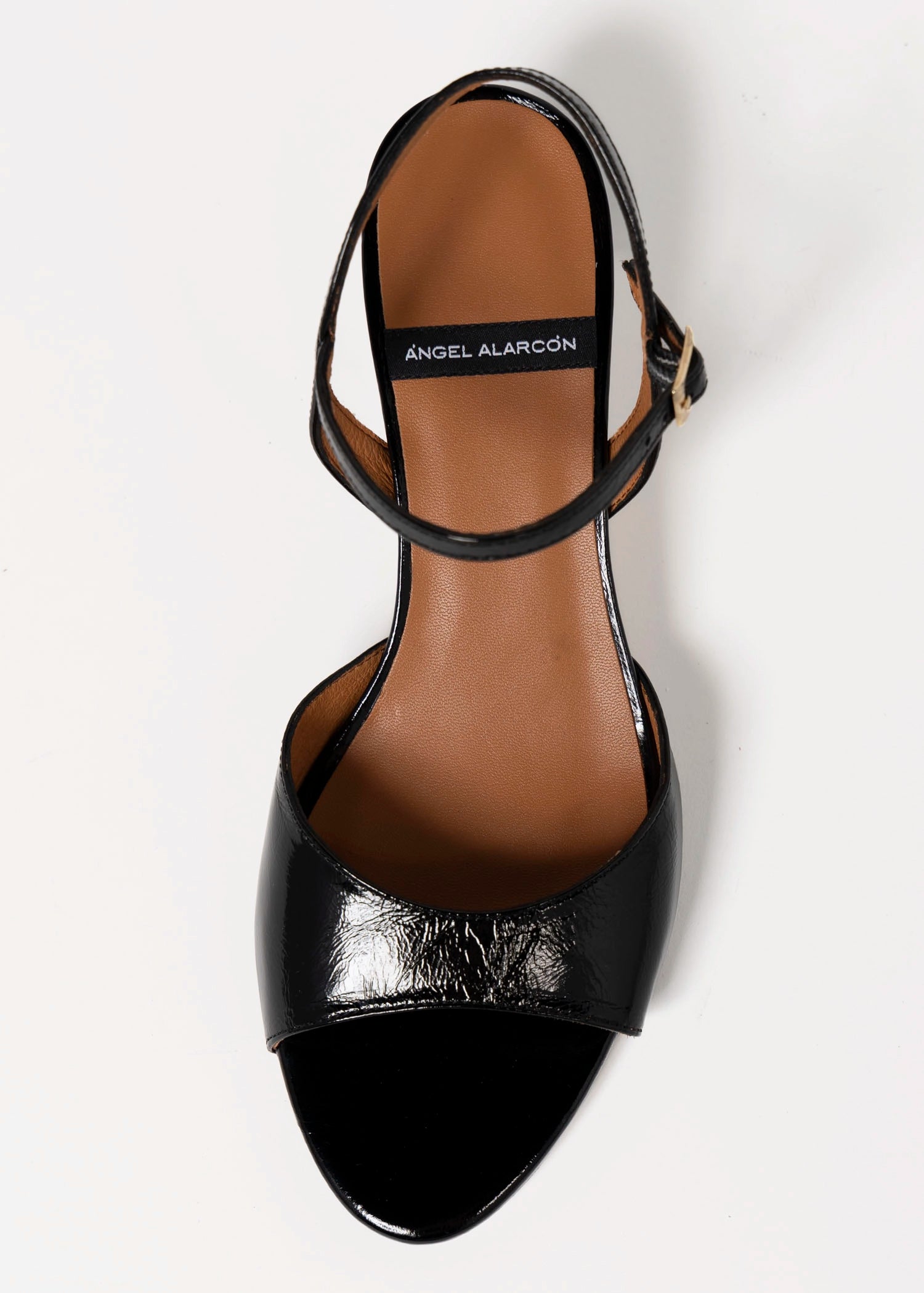 swatch_Black Patent angel alarcon elvira dress sandal
