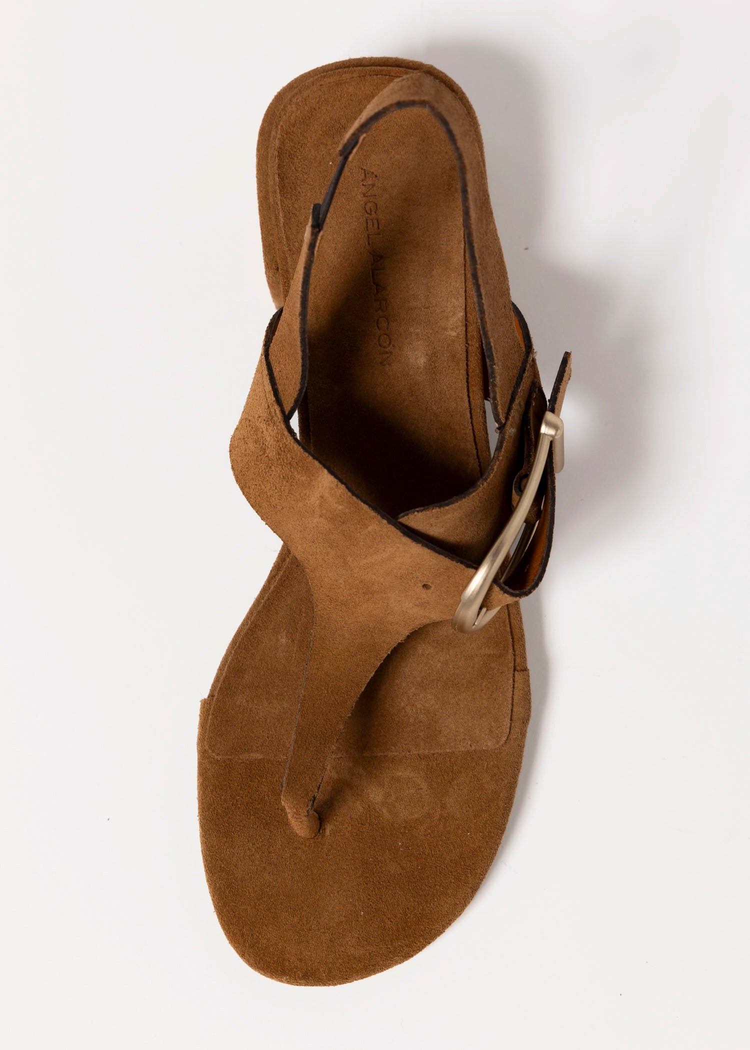 swatch_Tobacco Suede angel alarcon adina thong sandal