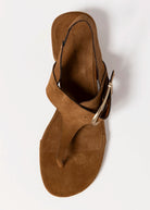 swatch_Tobacco Suede angel alarcon adina thong sandal