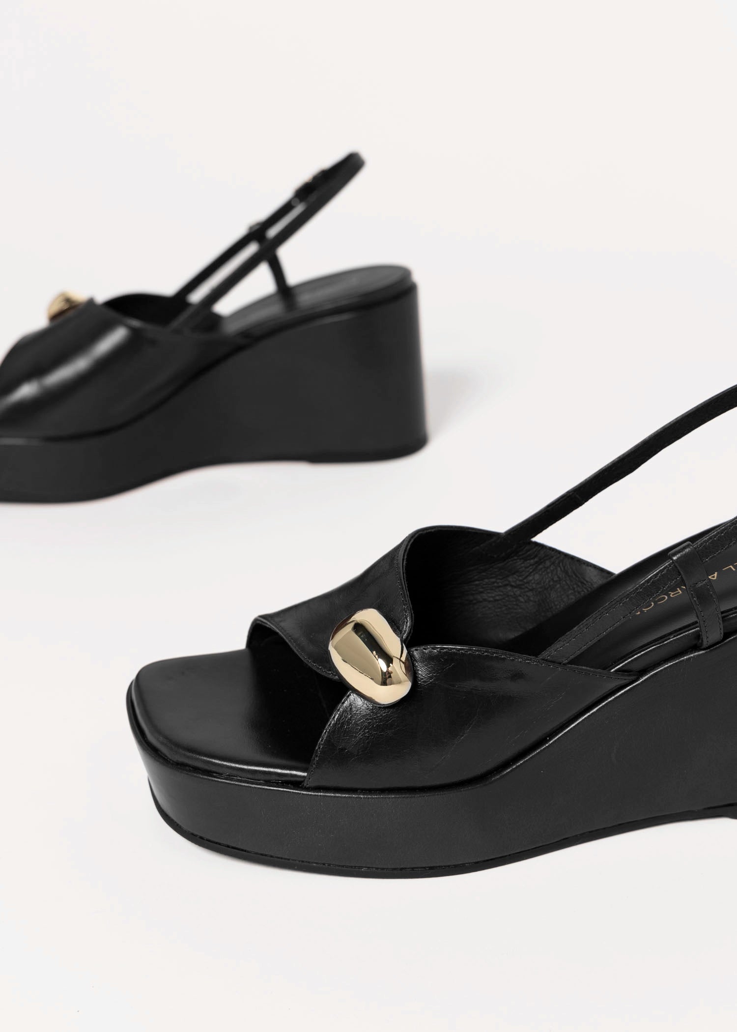 swatch_Black Leather angel alarcon fiorella platform wedge