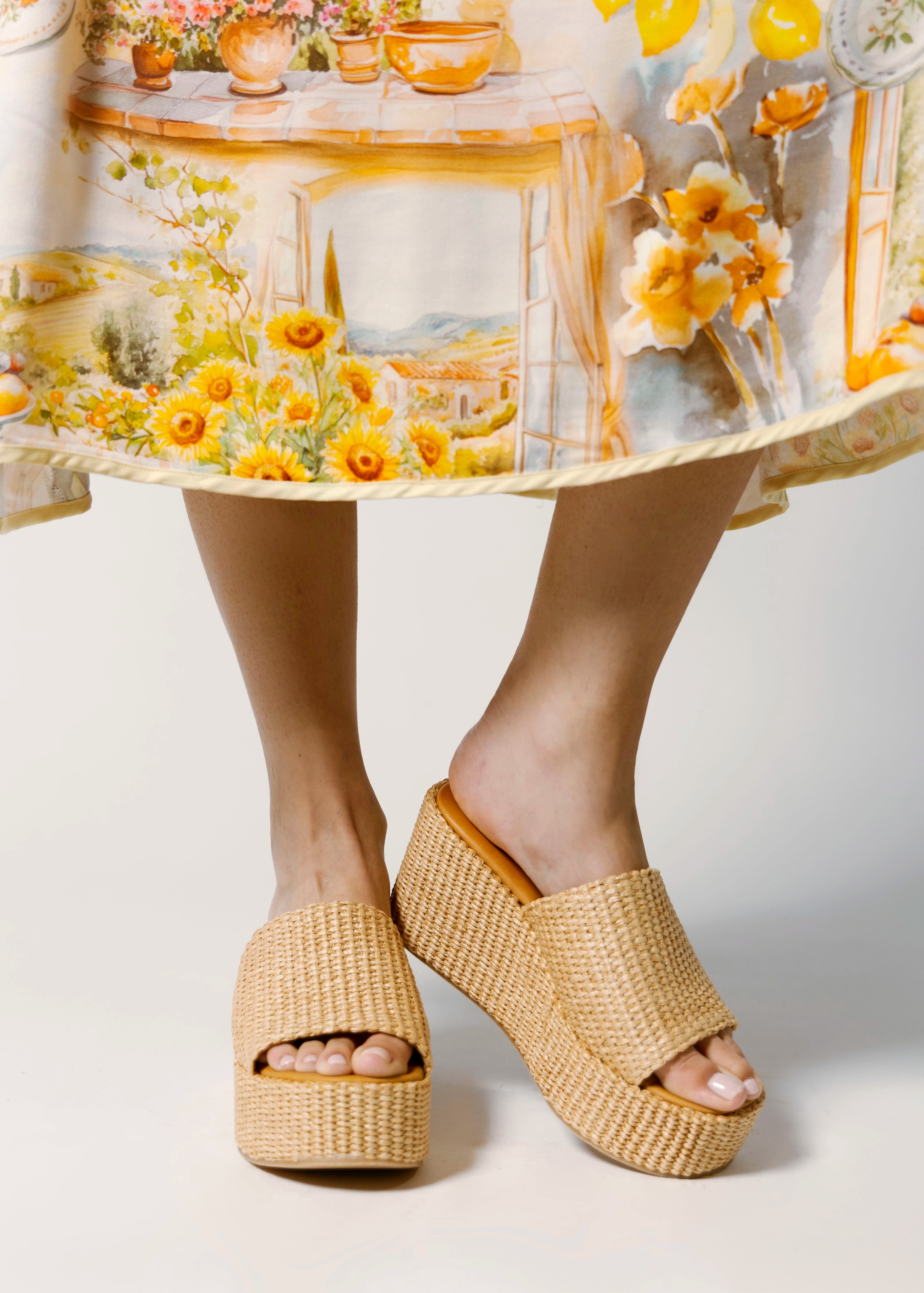 swatch_Natural l'idea raffia platform wedge sandals