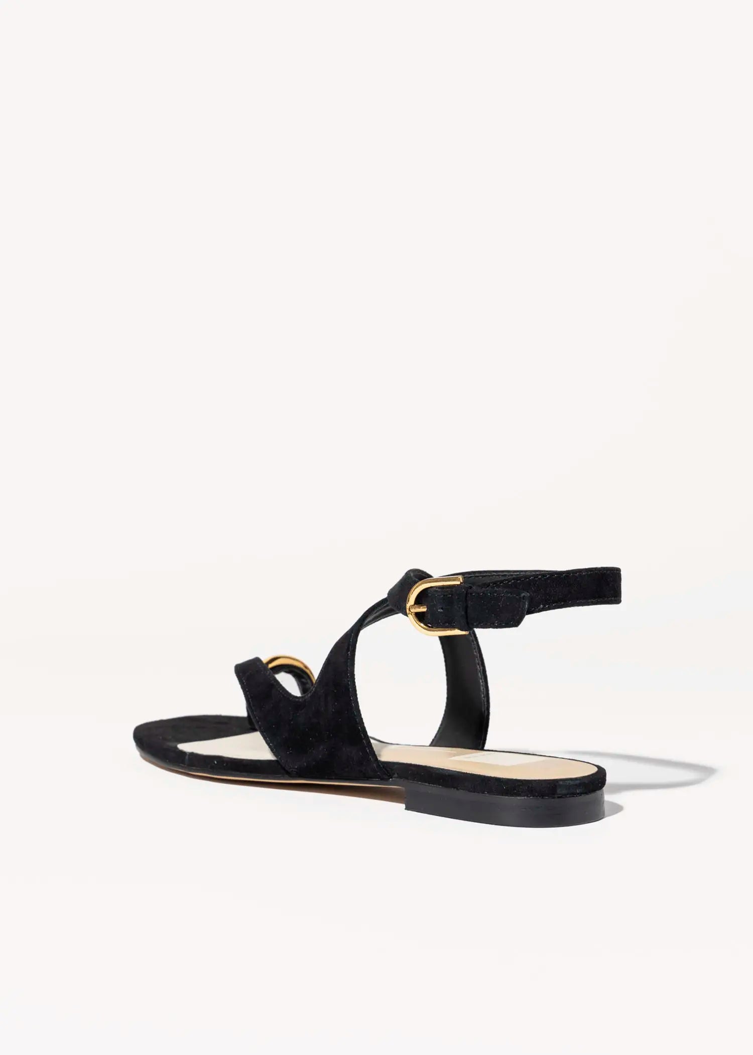 swatch_black earla sandal flat sandals