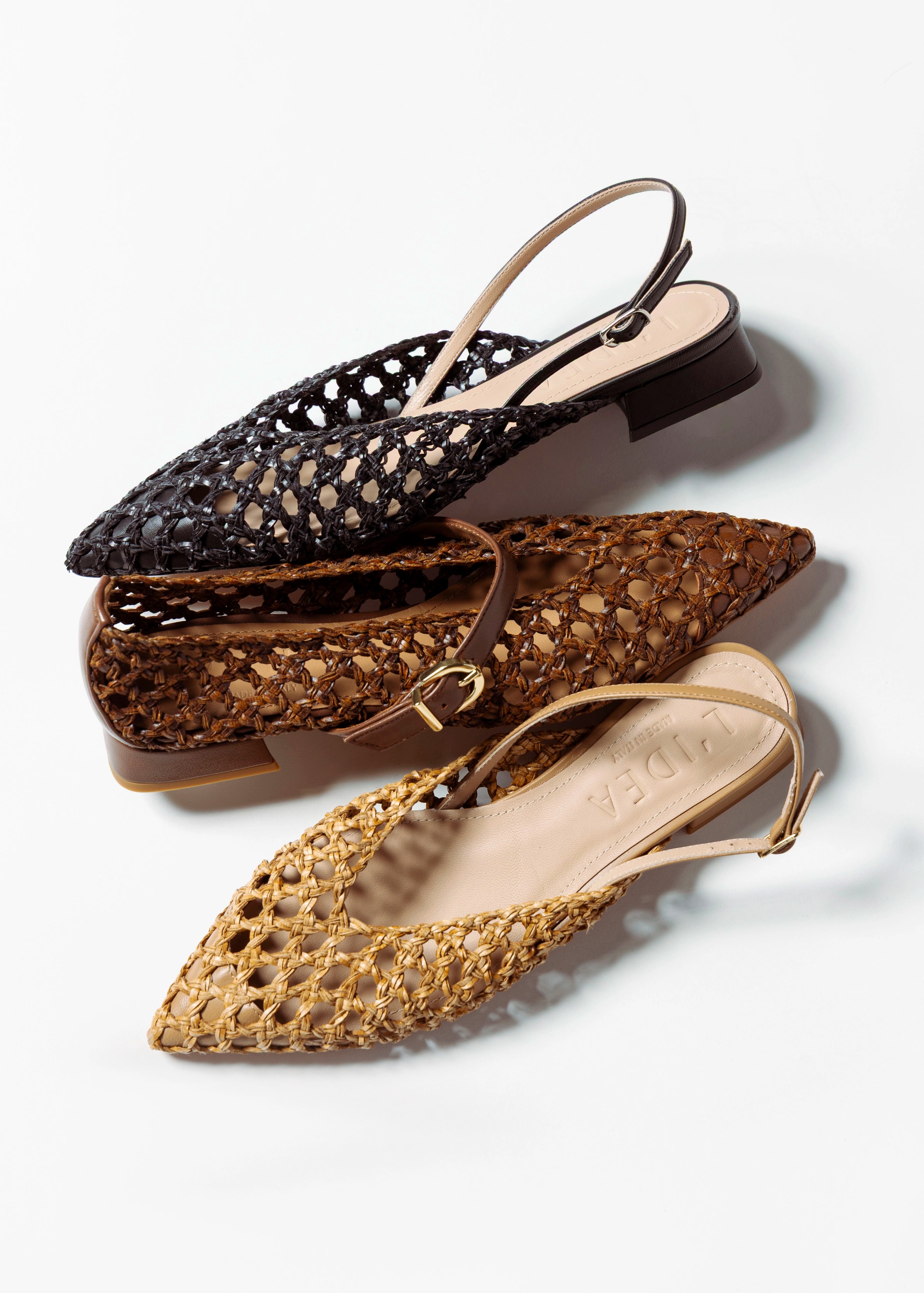 swatch_black leather lussy woven slingback flat shoes