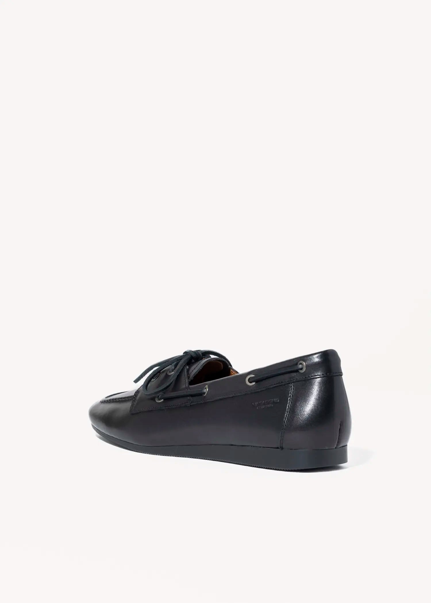 swatch_black hillary boat shoe flat shoes