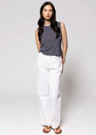 swatch_Navy/Ivory project social t extra striped tank