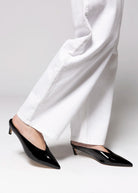 swatch_Black Patent pointed toe mule