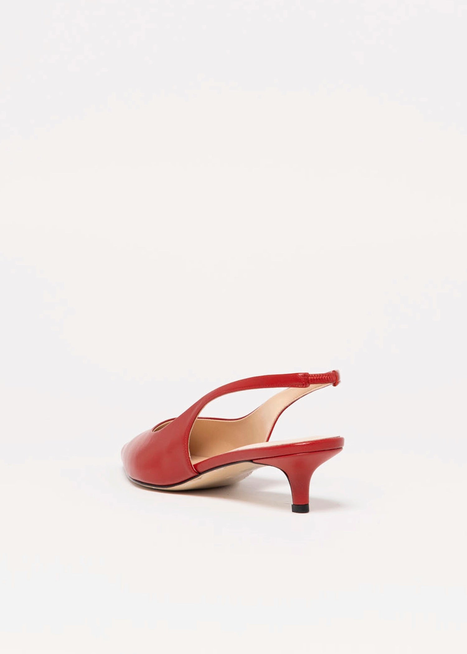 swatch_Red Leather kitten heel pump